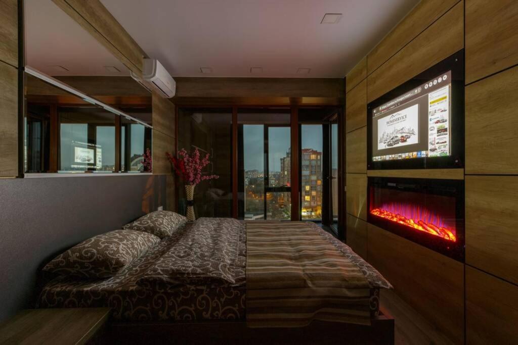 City Center. Panoramic Windows. Fireplace. Chisinau Exterior photo